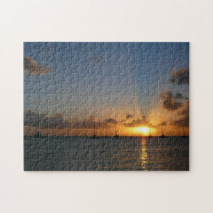 Sunset met Sailships Tropical Landscape Photo Legpuzzel