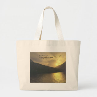 Sunset met Verse Grote Tote Bag