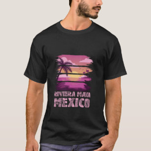 Sunset Mexico Riviera Maya Zomer Vakantie Strand S T-shirt