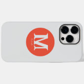Sunset Minimal Monogram Hoesje-Mate iPhone Case (Achterkant (horizontaal))