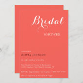 SUNSET Minimale Uitnodiging van de Bridal van de S (Voorkant / Achterkant)