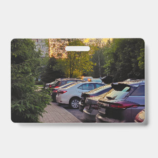 Sunset Moment PVC Naambadge – Aanpasbaar Badge