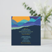 SUNSET & MONTAGNES Bar Invitation Bat mitzvah (Debout devant)