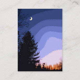 Sunset Moon ATC Visitekaartje