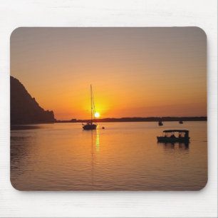 Sunset Morro Bay Sailboot Muismat