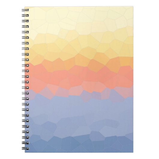 Sunset Mosaic Gradient Abstracte kunst Notitieboek (Voorkant)