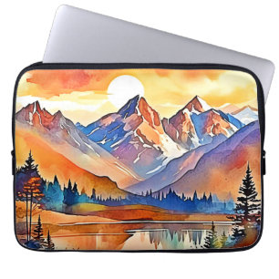 Sunset Mountain Art Design Laptop Sleeve