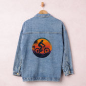 Sunset Mountain Biker Retro Adventure Art (Hangar)