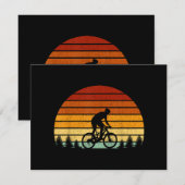 Sunset Mountain Biking Gift For Mountain B (Voorkant / Achterkant)
