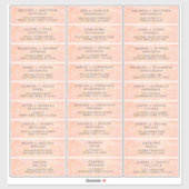 Sunset Mountain Bruiloft Gast Adresetiketten Sticker (Vel)