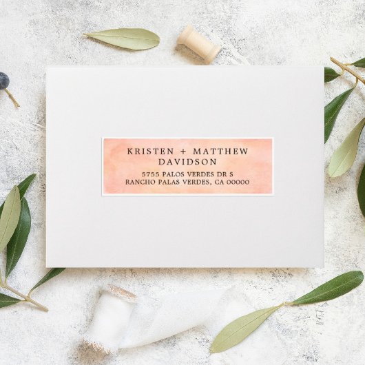 Sunset Mountain Bruiloft Gast Adresetiketten Sticker