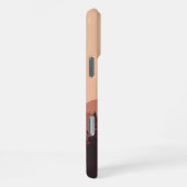 Sunset Mountain Forest Nature Illustration iPhone Hoesje (Rechterkant)