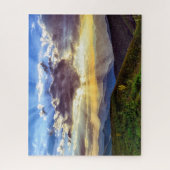 Sunset Mountain Scene Landscape Jigzaag Puzzle Legpuzzel (Verticaal)