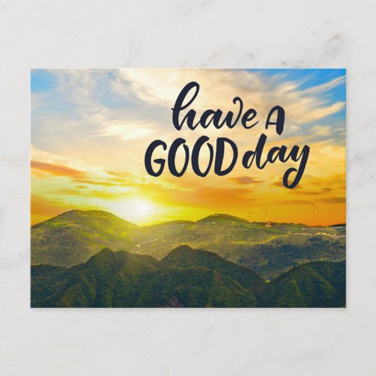 Sunset Mountains Briefkaart (Voorkant)