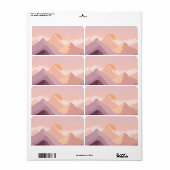 Sunset Mountains Etiket (Full Sheet)