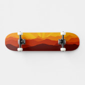 Sunset Mountains Paysage Paysage Skateboard (Horz)