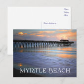 Sunset Myrtle Beach, South Carolina Briefkaart, VS Briefkaart (Voorkant / Achterkant)