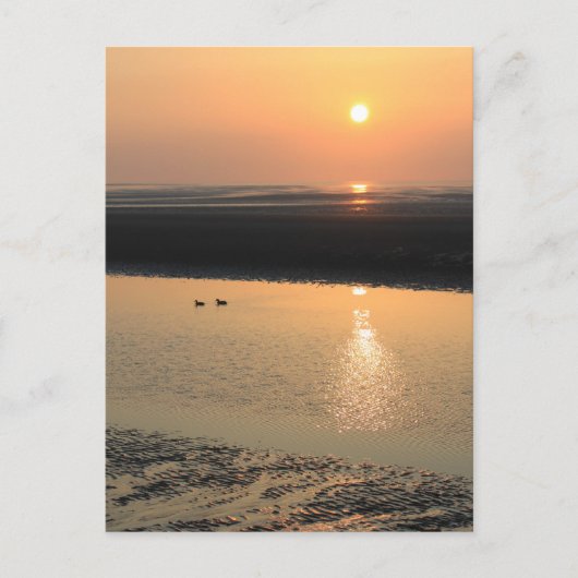 Sunset - New brighton Briefkaart (Voorkant)