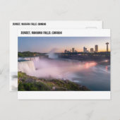 SUNSET, NIAGARA HERFSTEN, CANADA BRIEFKAART (Voorkant / Achterkant)
