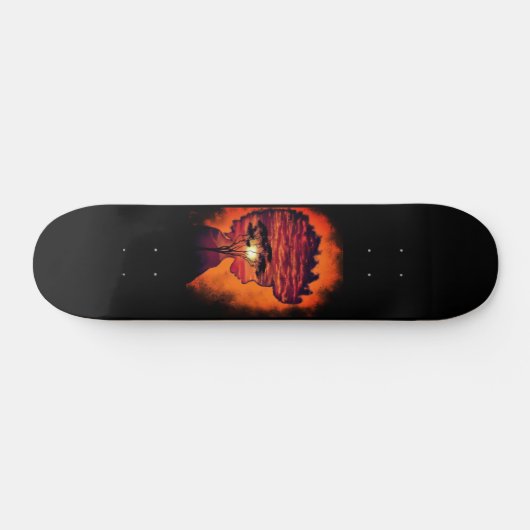 Sunset Night Desire Skateboard Cadeau (Horz)