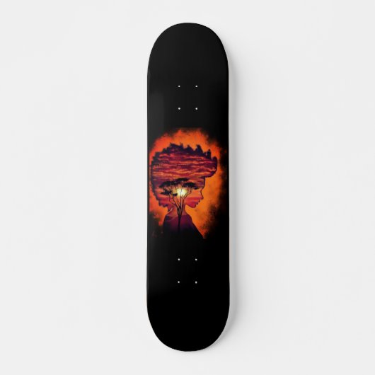 Sunset Night Desire Skateboard Cadeau (Devant)