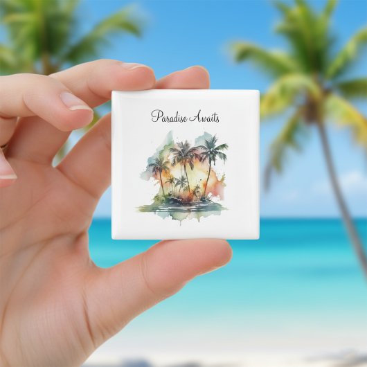 Sunset Oasis, custom Magneet