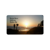 Sunset Ocean Address Label (Voorkant)