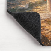 Sunset Ocean Aesthetic Mouse Pad Muismat (Hoek)