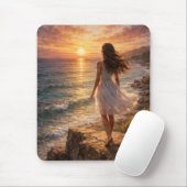 Sunset Ocean Aesthetic Mouse Pad Muismat (Met muis)