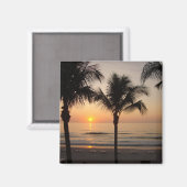 Sunset Ocean Beach Floride Photographie Magnet d'a (Recto/Verso)