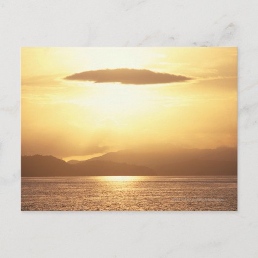 Sunset ocean briefkaart (Voorkant)