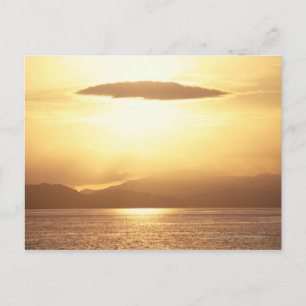 Sunset ocean briefkaart