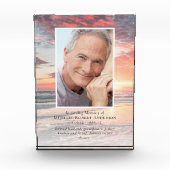 Sunset Ocean Foto Memorial (Voorkant)