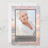 Sunset Ocean Fotobegrafenis Kaart (Voorkant)