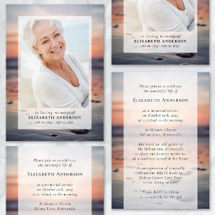 Sunset Ocean Fotobegrafenis Kaart