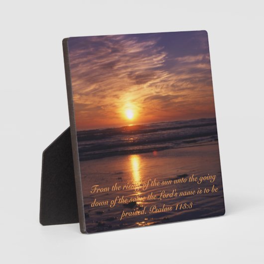 Sunset ocean fotoplaat (Voorkant)