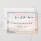 Sunset Ocean Love en Bedankt begrafenis (Voorkant)