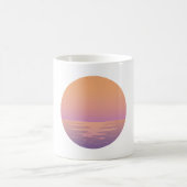 Sunset Ocean Minimalist Mug – Hand-Drawn Summer (Centre)