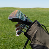 Sunset Ocean Seascape Schilderij Kunstwerk Golfheadcover (Insitu)