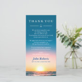 Sunset Ocean Waves Sympathie nautique Merci (Debout devant)