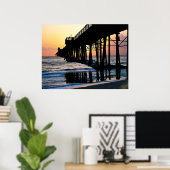 Sunset Oceanside Pier, Californië Poster (Thuiskantoor)
