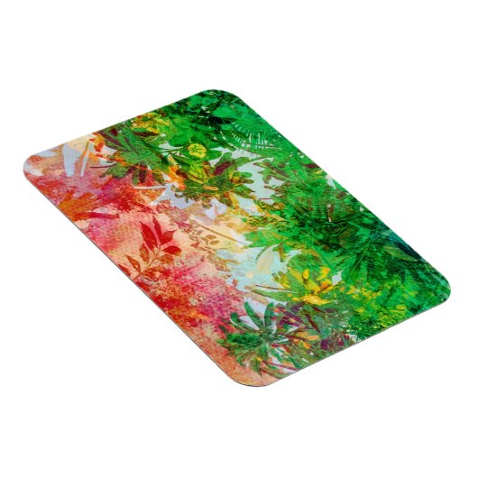 Sunset Oerwoud Tropical Palm Leaves Magneet (Rechterzijde)