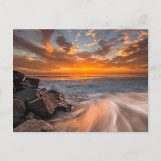 Sunset of Tamarach Beach Briefkaart (Voorkant)