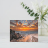 Sunset of Tamarach Beach Briefkaart (Staand voorkant)