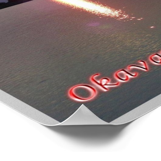 SUNSET Okavango Delta - Poster (Hoek)