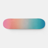 Sunset Ombre Turquoise to Pink Skateboard (Horizontaal)