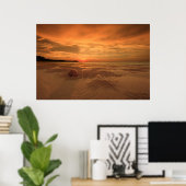 Sunset on a Thai Beach Poster (Thuiskantoor)