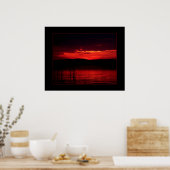 Sunset on Balaton Poster (Keuken)