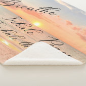 Sunset on Beach Sherpa Blanket Deken (3/4)