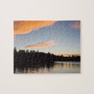 Sunset on Big Beer Lake puzzle Legpuzzel